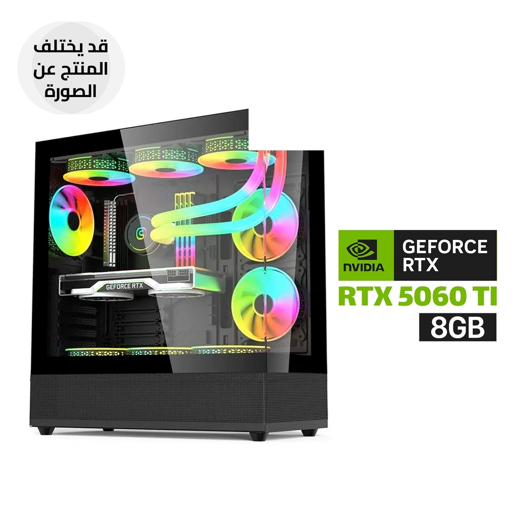 [NS033311] Gaming PC i7-14700F Processor, B760 D5 Motherboard, 16GB DDR5 RAM, 1TB NVMe SSD, RTX 5060 TI 8GB VGA, 750 WATT PSU, L240 Liquid Cooler, Acer V930B Mid Tower Case 6x RGB Fans, USB WI-FI Adapter, Windows 11 Pro (License)