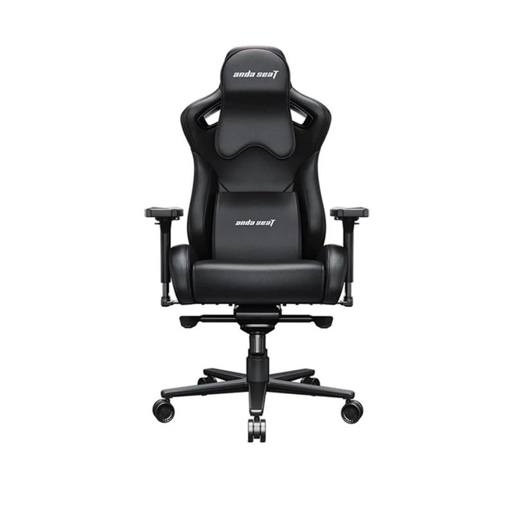 AndaSeat Kaiser 2 Pro Series XL Gaming Chair PVC Leather 4D Adjustable Armrests, With Big Headrest Pillow - Black