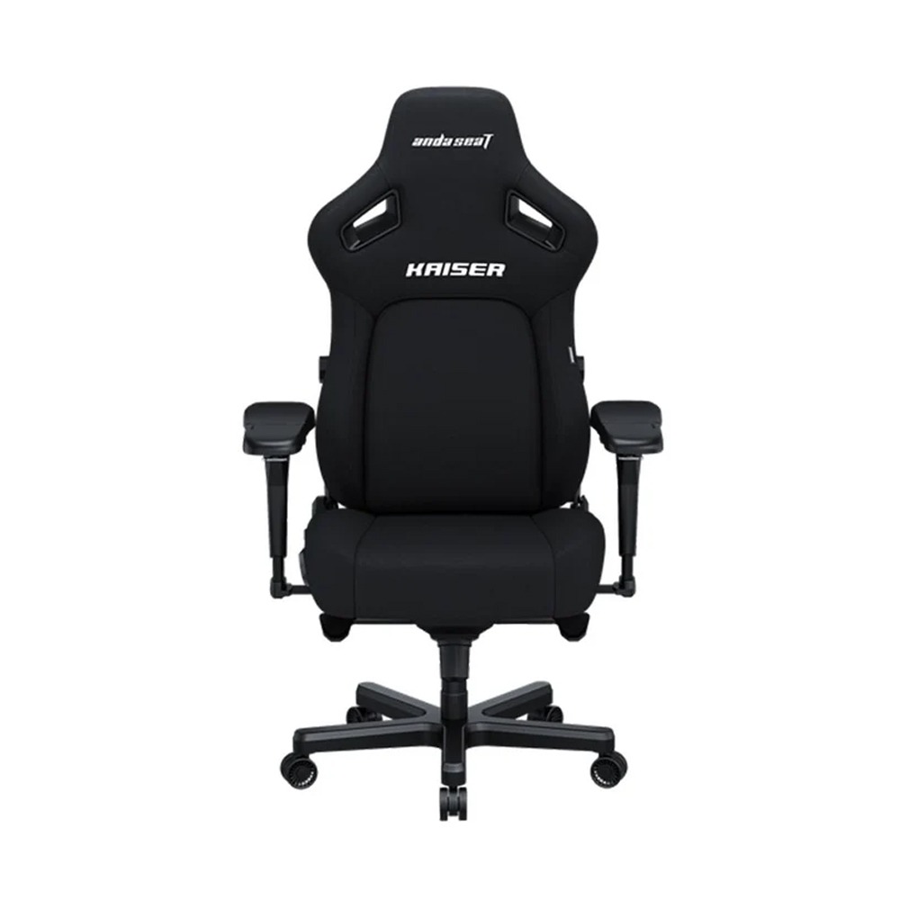 [NS031826] Andaseat Kaiser 4 XL Gaming Chair, Fabric Black Aluminum Base Adjustable & Armrest Magnetic Headrest Pillow - Carbon Black