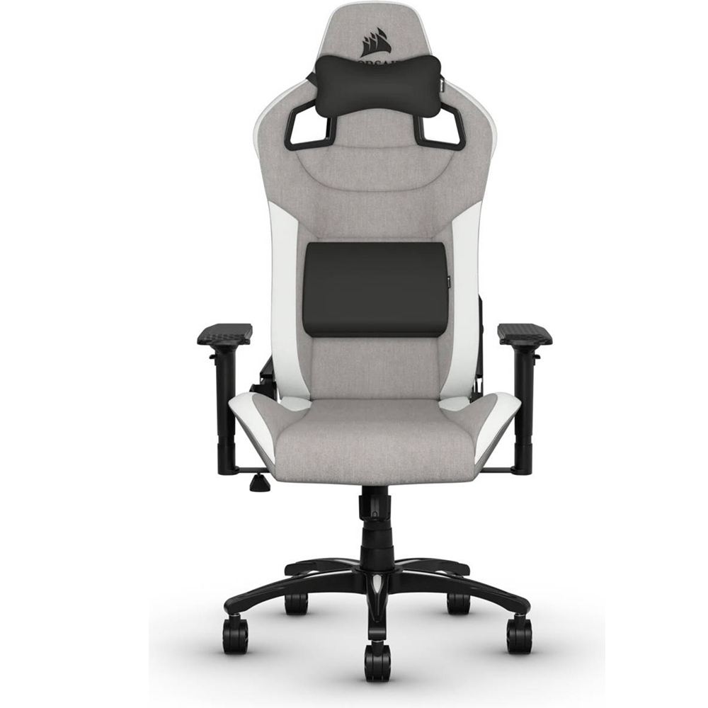 Corsair T3 RUSH Fabric Gaming Chair ,120kg - Grey/White