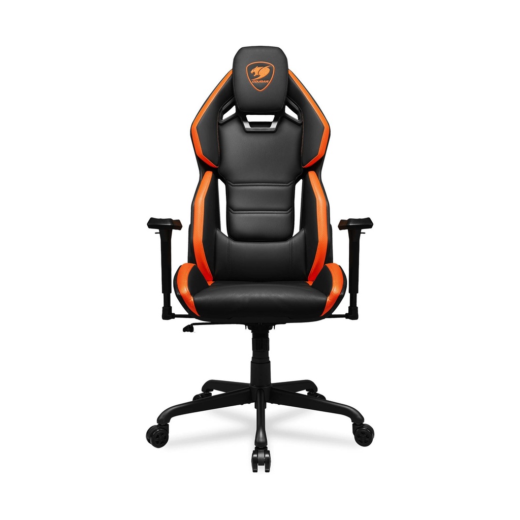 Cougar Hotrod Multi-zone Backrest Anchored Gaming Chair - Black / Orange