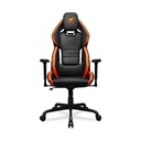 Cougar Hotrod Multi-zone Backrest Anchored Gaming Chair - Black / Orange