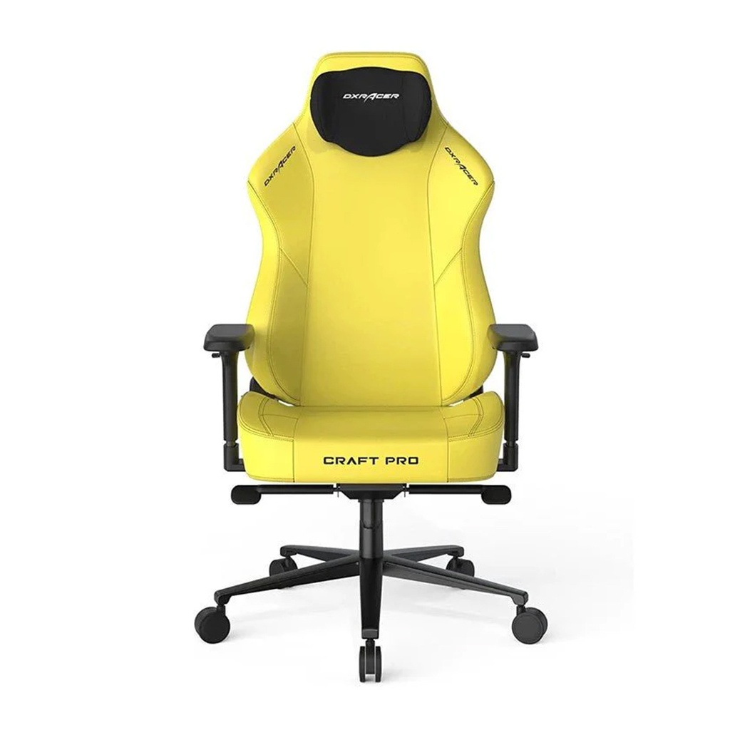 [NS027603] DXRacer Craft Pro Classic Gaming Chair High-Density Memory Foam, Adjustable 4D Armrests - Yellow