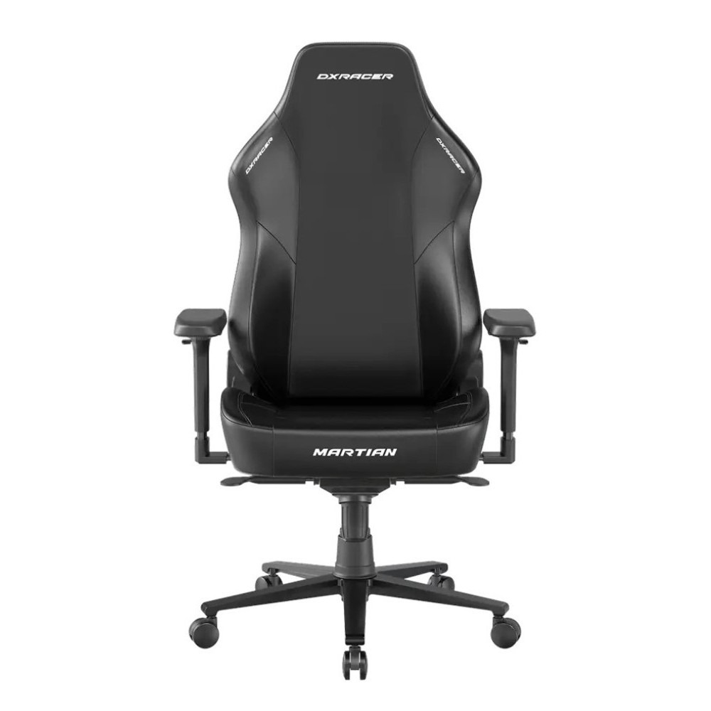 DXRacer MARTIAN Series Electric Adjustable Backrest Large Gaming Chair, 4D Armrests, Integrated Lumbar 90° ~135°Back Recline Support Steel Frame, Hydraulics - Black