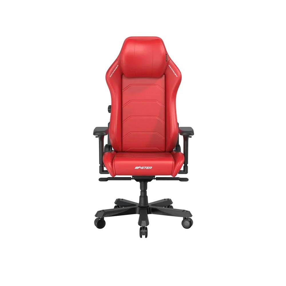 DXRacer Master XL Gaming Chair Height Adjustable Headrest, 4D Integrated Lumbar Support, 4D Armrest - Red