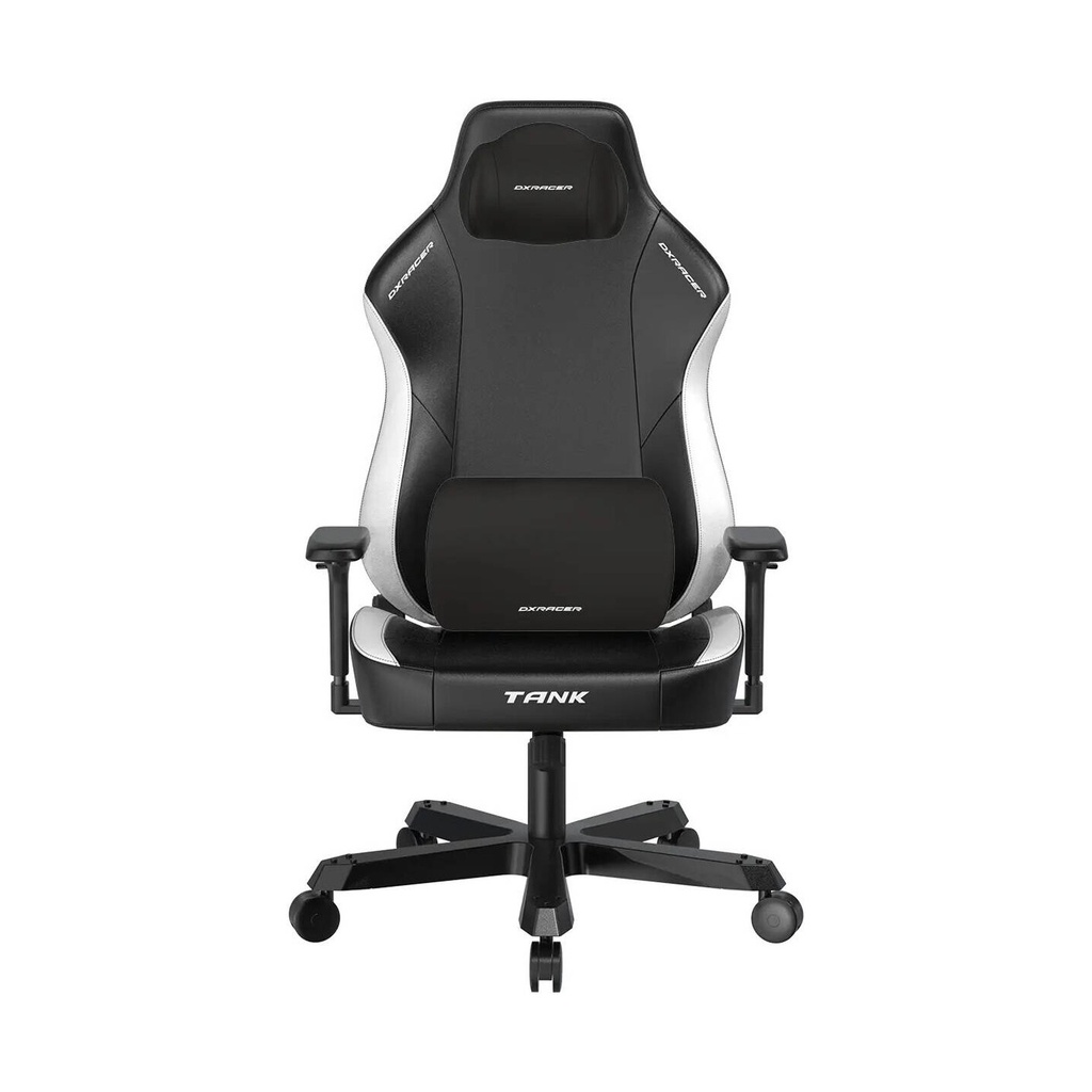 DXRacer Tank XXL Series Gaming Chair 4D Adjustable Armrests Magnetic Headrest & Lumbar Support - Black/White