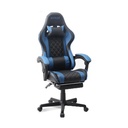Gamax Gaming Chair with Linkage Function Armrest & Retactable Footrest (Blue)