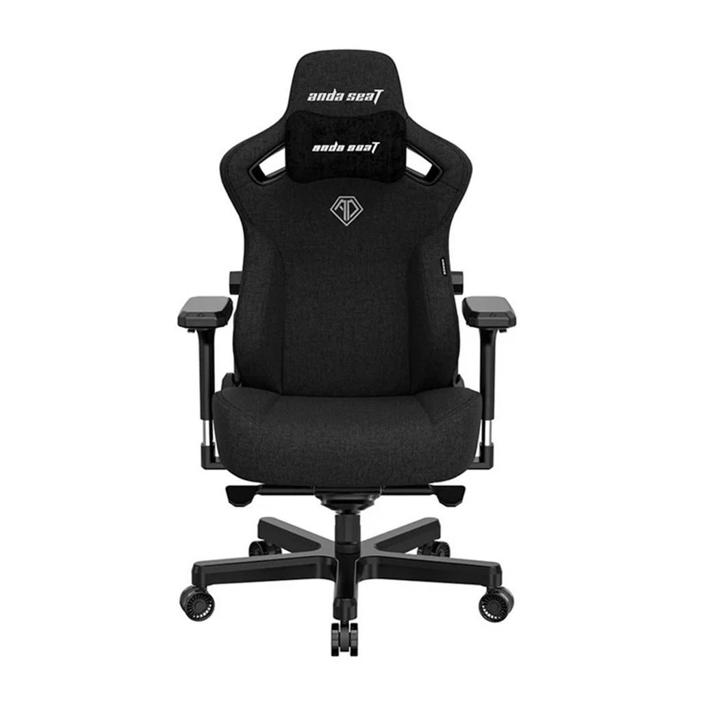 Anda Seat Kaiser 3 L Premium PVC Leather,High Density Foam, Adjustable Height Tilt Angle,Memory Foam Head Pillow - Carbon Black