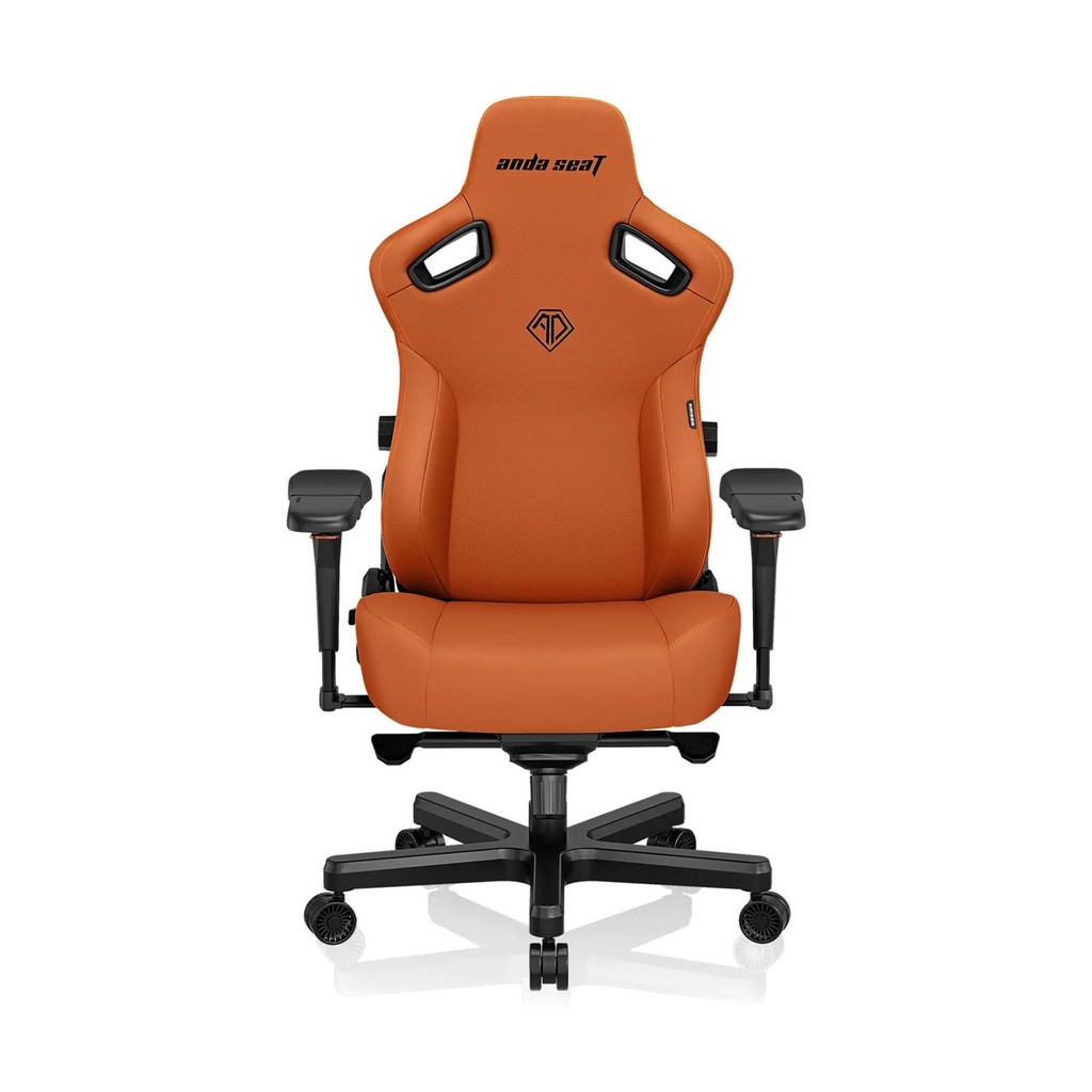 [NS028961] Anda Seat Kaiser 3 Large -Premium Ergonomic PVC leather, With Magnetic Memory Foam Neck Pillow - Orange