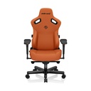 Anda Seat Kaiser 3 Large -Premium Ergonomic PVC leather, With Magnetic Memory Foam Neck Pillow - Orange