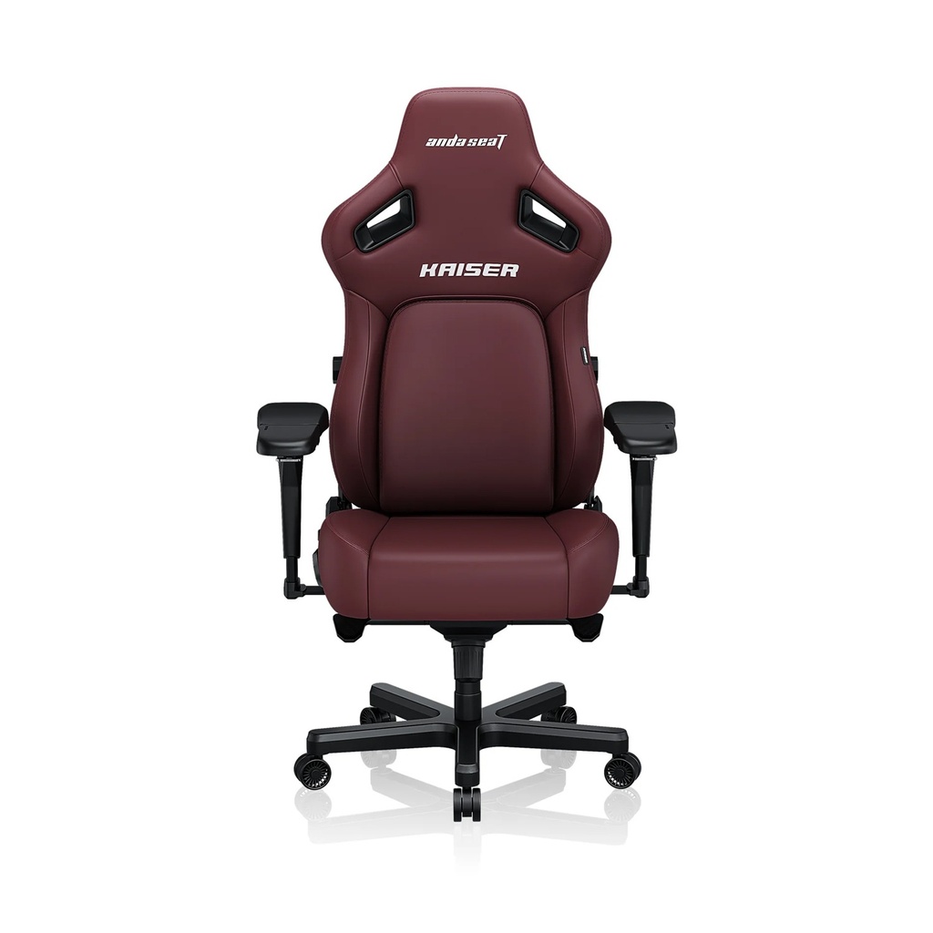 [NS028341] Anda Seat Kaiser 4 XL Classic PVC Leather High-Density Foam For Durability 5D Adjustable Armrests And Magnetic Head Pillow - Maroon