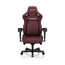 Anda Seat Kaiser 4 XL Classic PVC Leather High-Density Foam For Durability 5D Adjustable Armrests And Magnetic Head Pillow - Maroon