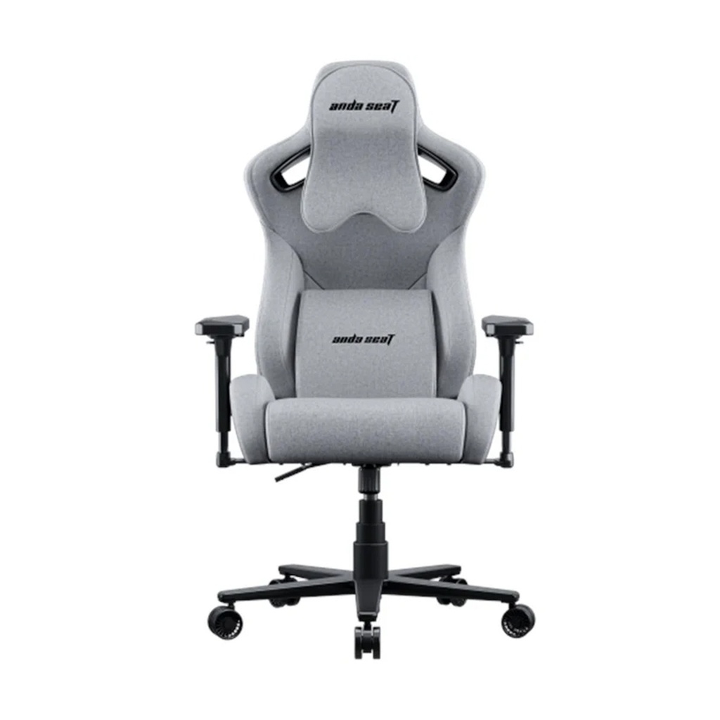[NS016179] Anda Seat Kaiser Frontier XL Premium PVC Leather,High Density Foam, Adjustable Height Tilt Angle And Pillow - Grey