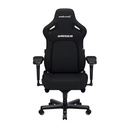 Anda Seat Kaiser-4 Large Gaming Chair EverSoft Linen Fabric Surface Material High-Density Cold-Cure Foam, 5D Armrest - Carbon Black