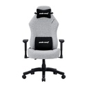 Anda Seat Luna Gaming Chair Fabric Armrest 2D, Size lumbar pillow, small headrest Pillow - Grey