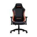Anda Seat Luna series Gaming Chair High-Density Foam provides Lumbar Pillow, Headrest Pillow - Black & Orange