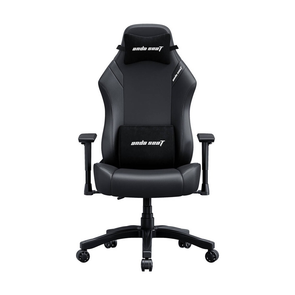 Anda Seat LUNA Series Large Gaming Chair Includes Adjustable Lumbar & Headrest Pillows - Black