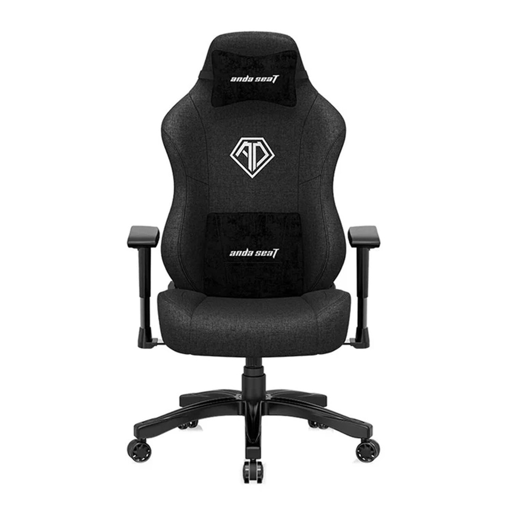 [NS016183] Anda Seat Phantom 3 Premium PVC Leather,Soft Head and Lumbar Pillows,Wide High-density Foam Seat - Carbon Black