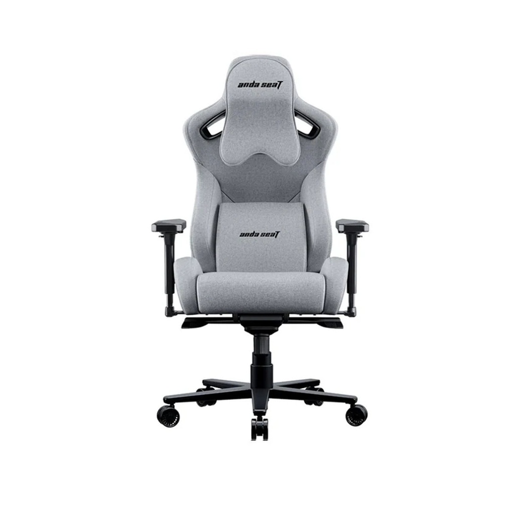 AndaSeat Kaiser 2 Pro Series XL Gaming Chair PVC Leather 4D Adjustable Armrests, With Big Headrest Pillow - Grey