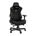 AndaSeat Kaiser 3 Series Premium Ergonomic Gaming Chair,Premium PVC Leather, XL Enlarged,Heavy Duty Aluminum Wheel Base-Elegant Black