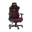 AndaSeat Kaiser 3 Series Premium Ergonomic Gaming Chair,Premium PVC Leather,Large,Heavy-Duty Aluminum Wheel Base-Classic Maroon