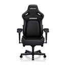 AndaSeat Kaiser 4 Large Gaming Chair Synthetic Leather Surface Material High-Density Cold-Cure Foam, 5D Armrest - Black