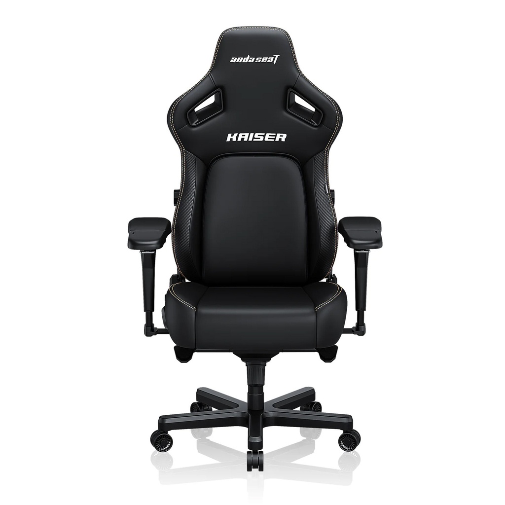 [NS027585] Andaseat Kaiser 4 XL Gaming Chair PVC Leather High-Density Foam For Durability 5D Adjustable Armrests And Magnetic Head Pillow - Black