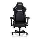 Andaseat Kaiser 4 XL Gaming Chair PVC Leather High-Density Foam For Durability 5D Adjustable Armrests And Magnetic Head Pillow - Black