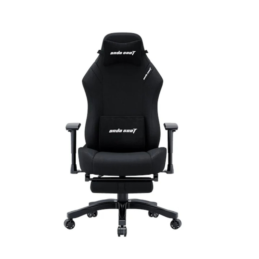 [NS030047] AndaSeat Luna Pro with Footrest, Large Gaming Chair Linen Fabric - Black
