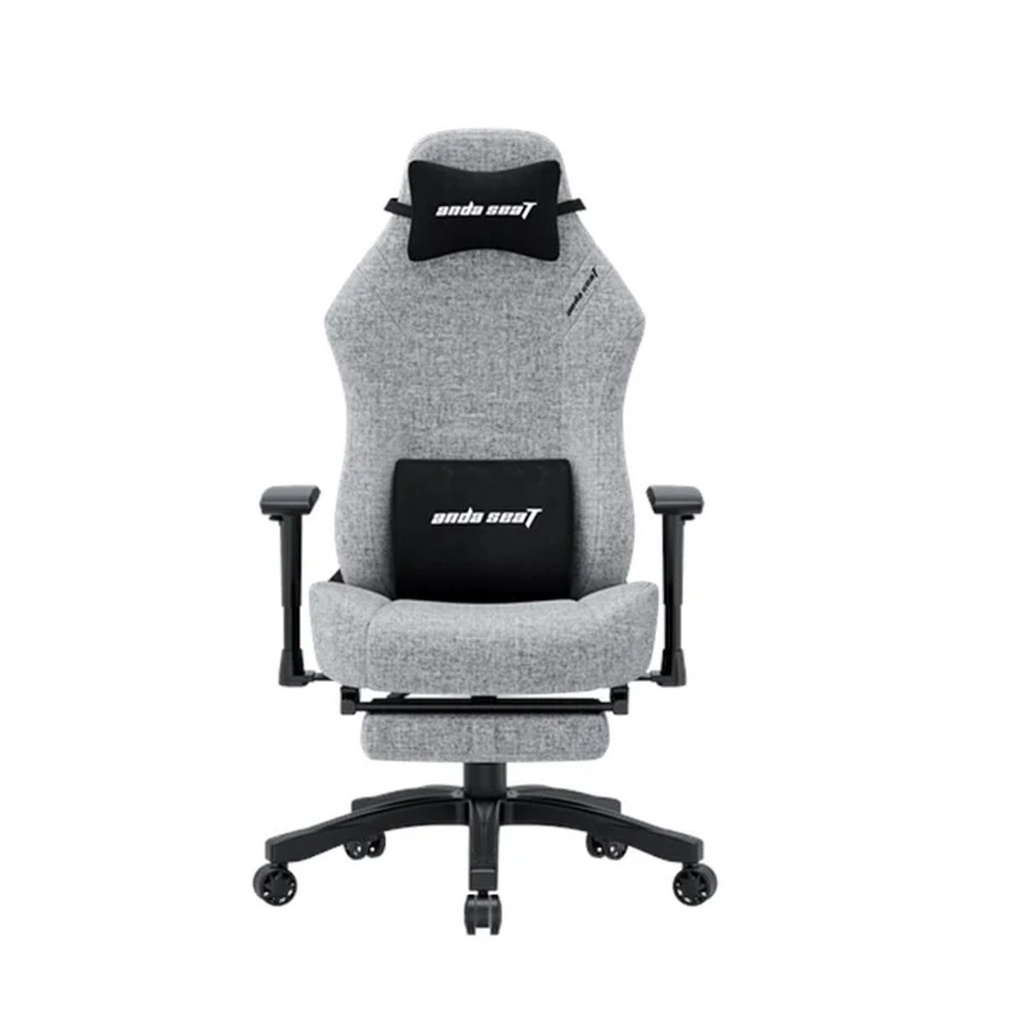 [NS030048] AndaSeat Luna Pro with Footrest, Large Gaming Chair Linen Fabric - Gray