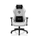 AndaSeat Phantom 3 XL Gaming Chair Fabric, Cushion & Neck Pillow, 4D Adjustable Armrests - Grey