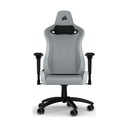 Corsair TC200 Leatherette Soft Fabric Exterior Comfortable & Durable 4D Armrests Steep Recline Height Range Gaming Chair - Light Grey