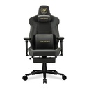 Cougar ARMOR EVO M Gaming Chair, Breathable PVC Leather, 5D Adjustable Armrest, Lumbar Cushion, Full Steel Frame, Class 4 Gas Lift Cylinder Up To 160Kg Capacity, Black/Gold | 3MEVMGLB.0001