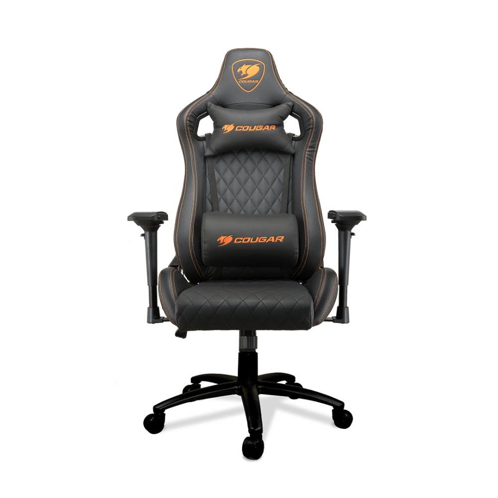Cougar Armour S Gaming Chair / Adjustable Design, Breathable PVC Leather - Black