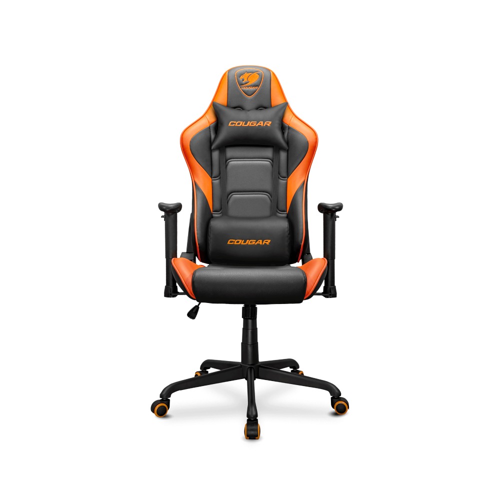 Cougar Chair Armor Elite, Breathable PVC Leather, 2D Adjustment - Orange