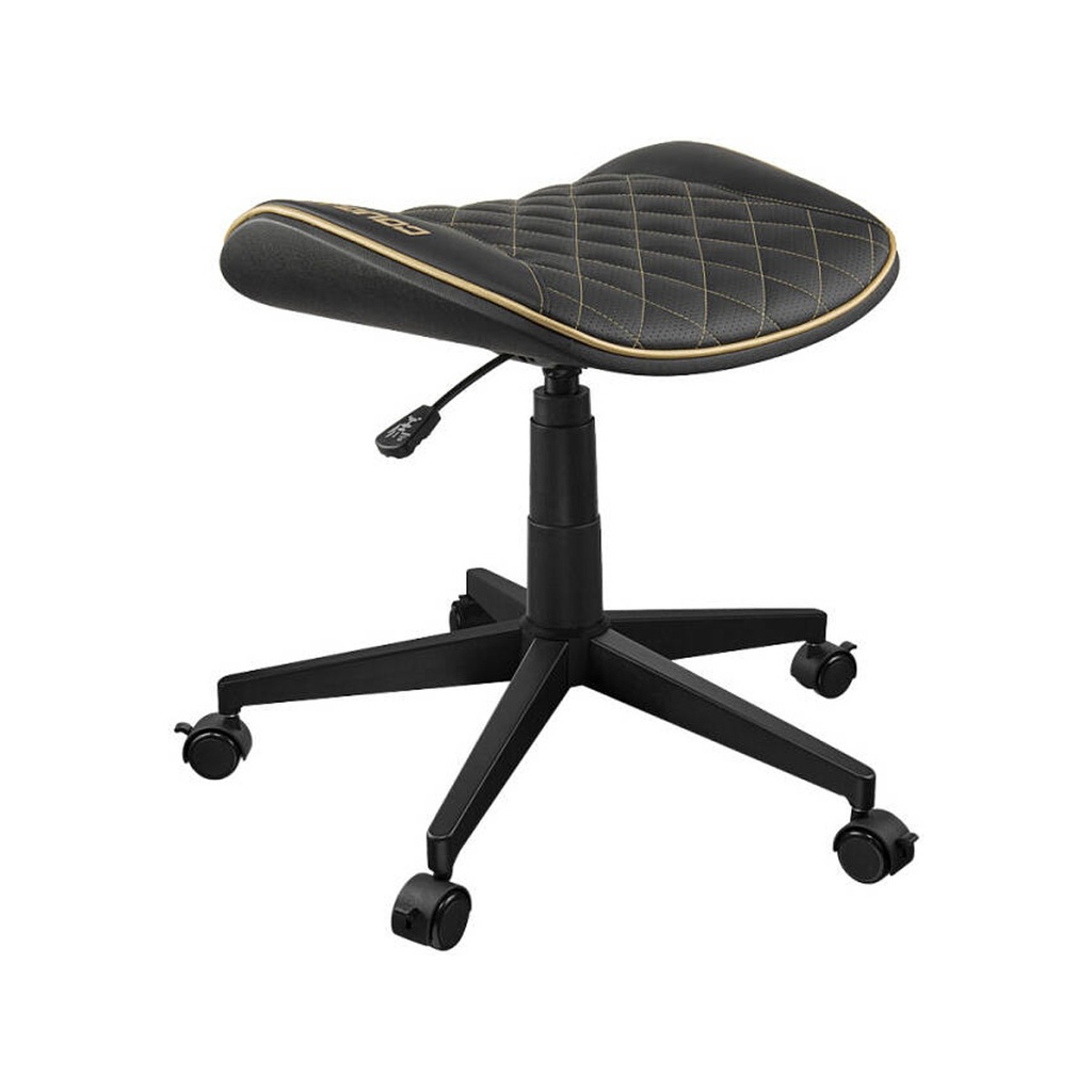 [NS029508] Cougar Crosser Gold PVC Synthetic Leather The Ribbed Seat Provides Ergonomic Comfort & Support Top-Gun Mechanism Black/Gold