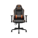 COUGAR Fusion S Ergonomic Gaming Chair, PVC Faux Leather, Metal 5-Star Base, , Built-in 3D Curved Lumbar Support, Adjustable Armrest, Class 4 Gas Lift Cylinder, 120 kg - Orange/Black | 3MFSLORB.0001
