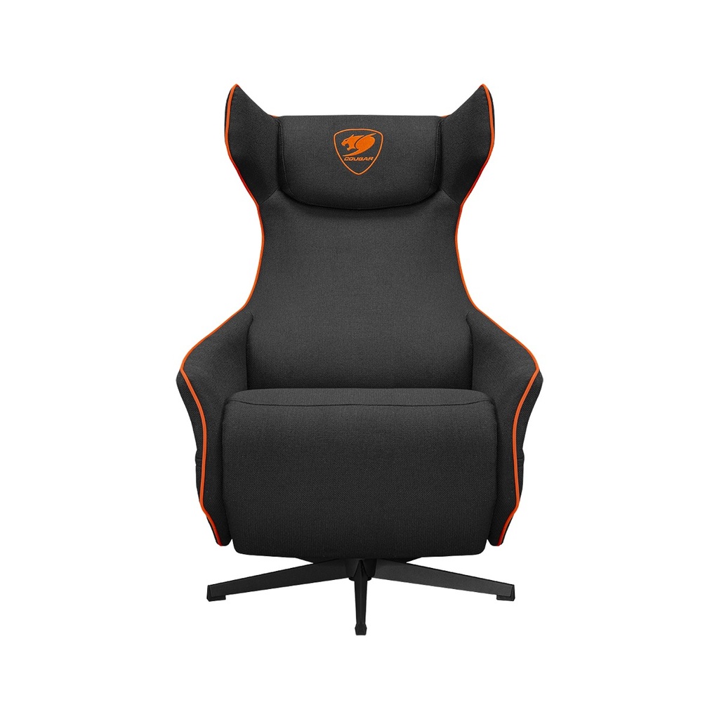 Cougar Sofa Magus Armrests tilt proportionally Ergonomic backrest Contoured Headrest Reduces Neck Strain For Lasting Comfort - Black/Orange
