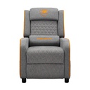 Cougar Sofa Ranger One Grav HeadRest And Lumbar Pillow Side Storage Pocket - Grey/Orange