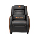 Cougar Sofa Ranger S Breathable PVC Leather, Headrest Lumbar Pillow, Adjustable Design Black/Orange