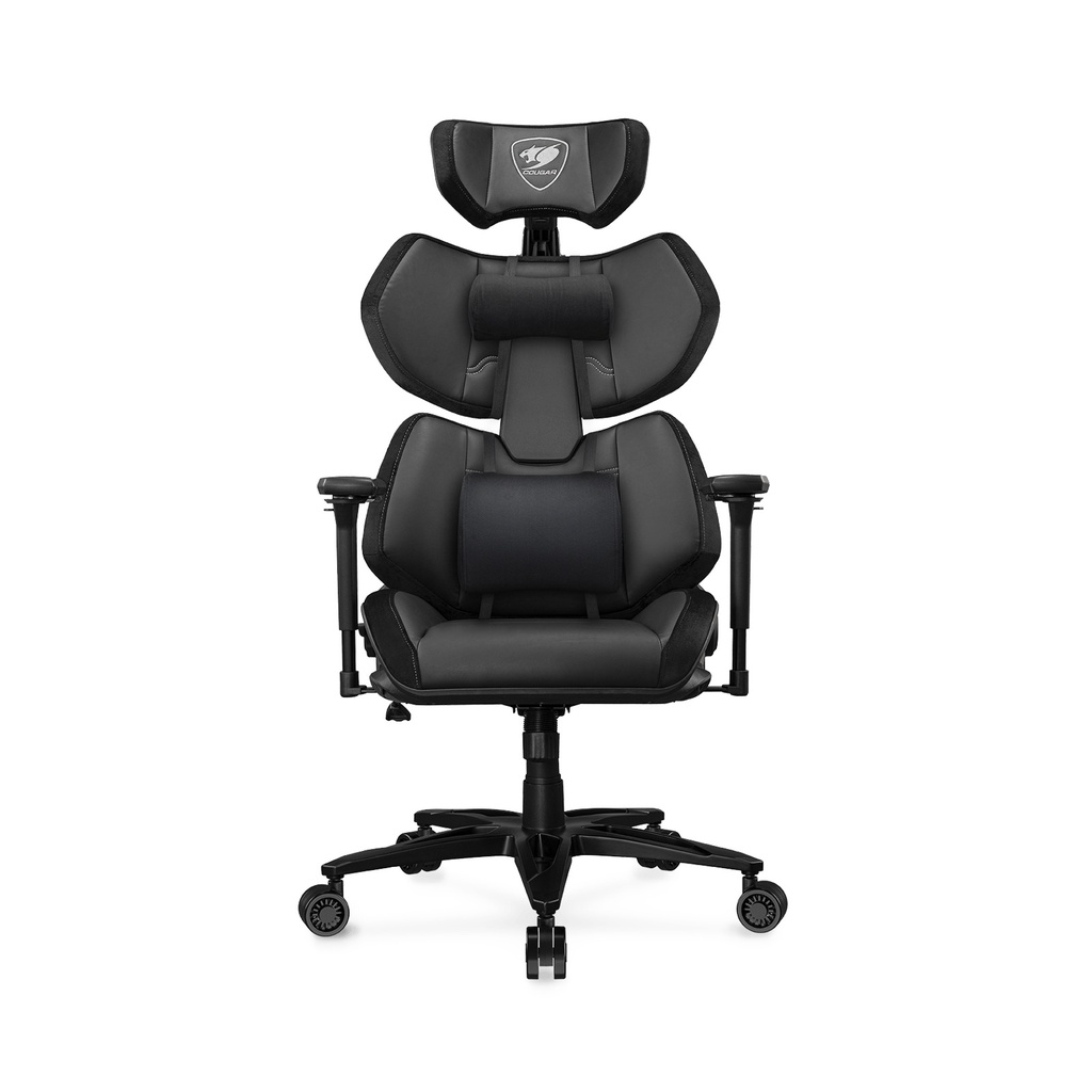 [NS029496] Cougar Terminator Elite Ergonomic Hyper-Dura Synthetic Leather, 4D Armrests Adjustable, Height Lumbar Support - Black