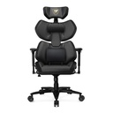 Cougar Terminator Elite Gold Gaming Chair, Durable Faux Leather Upholstery and high-quality molded foam, stylish, Gold & Black