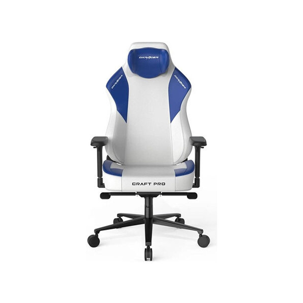 [NS011601] DXRacer Craft Pro Classic Unique Embroidery Ergonomic Support Gaming Chair - White/Blue