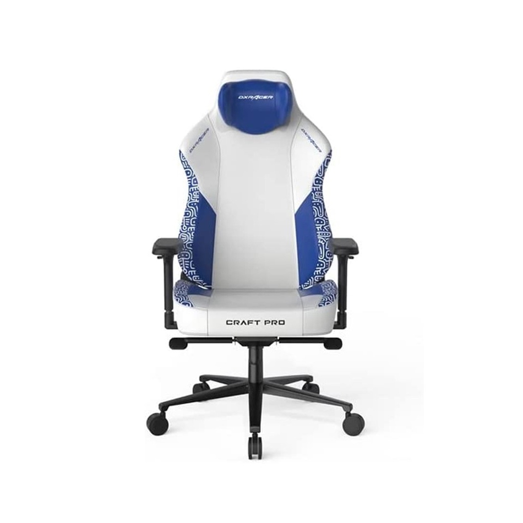 [NS011602] DXRacer Craft Pro Stripes 3 Unique Embroidery Ergonomic Support Gaming Chair - White/Blue