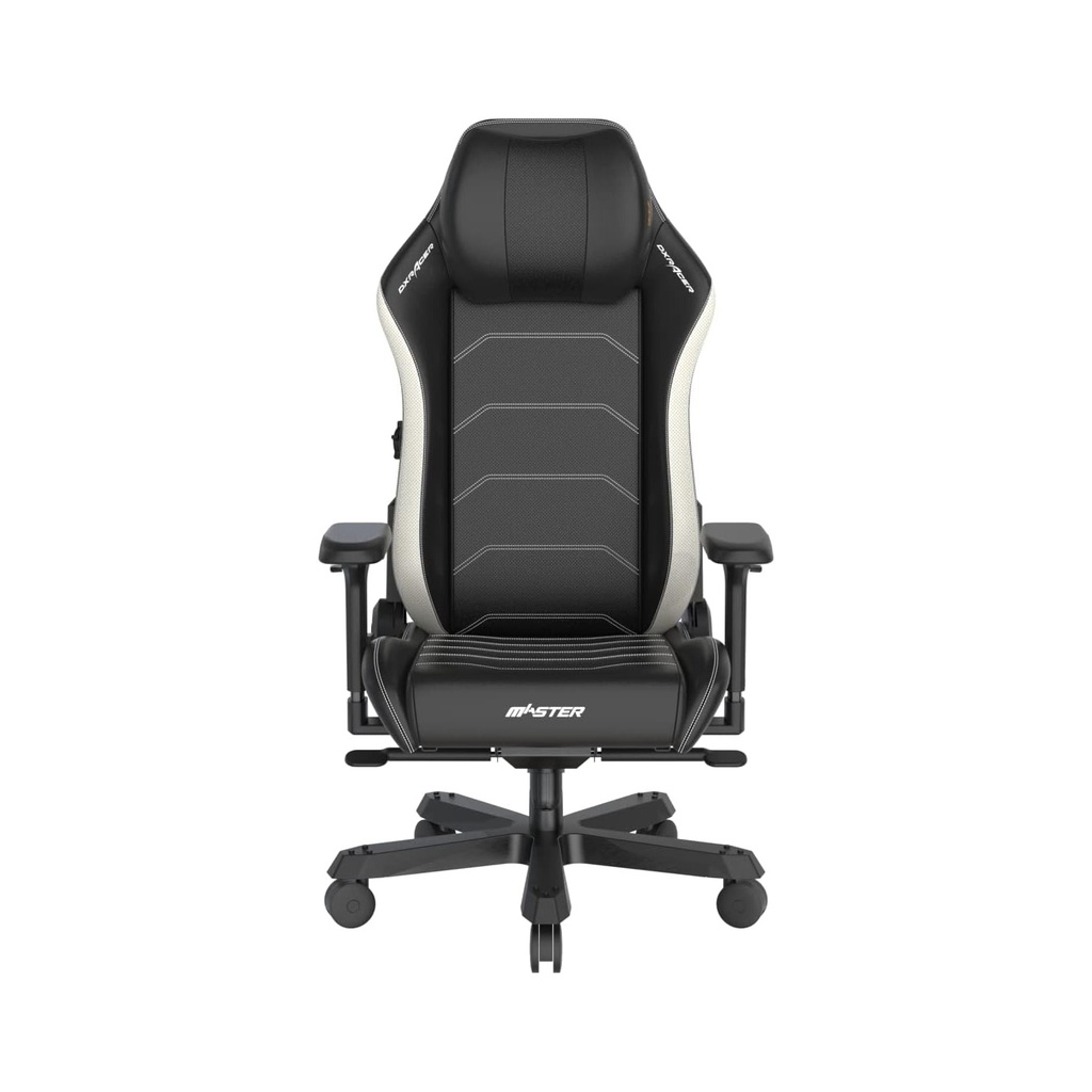[NS030326] DXRacer Master Series Gaming Chair Microfiber Leather, 4D Armrest, High Density Mold Shaping Foam - Black & White