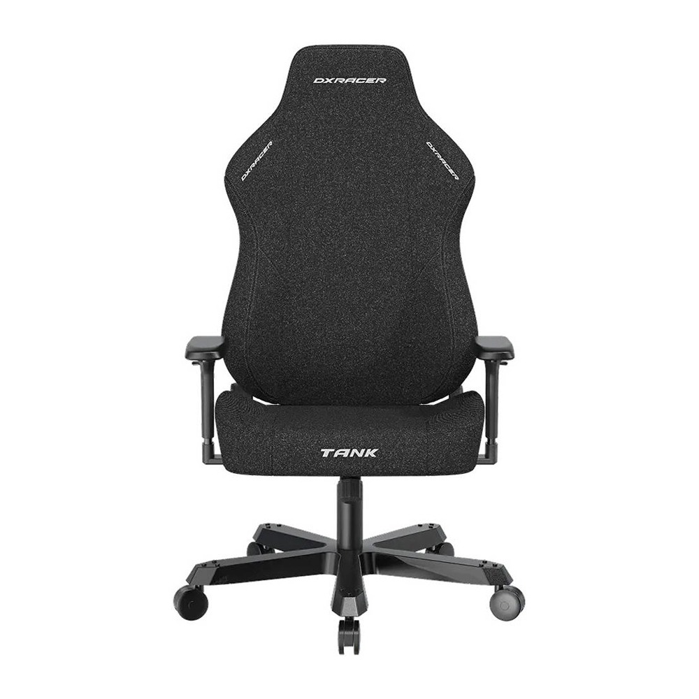 [NS031869] DXRacer Tank XXL Series Gaming Chair, Woven Fabric Upholstery, 4D Adjustable Armrests, Magnetic Headrest & Lumbar Support, 90°~135° Back Recliner, Class 4 Hydraulics, XXL Size - Black