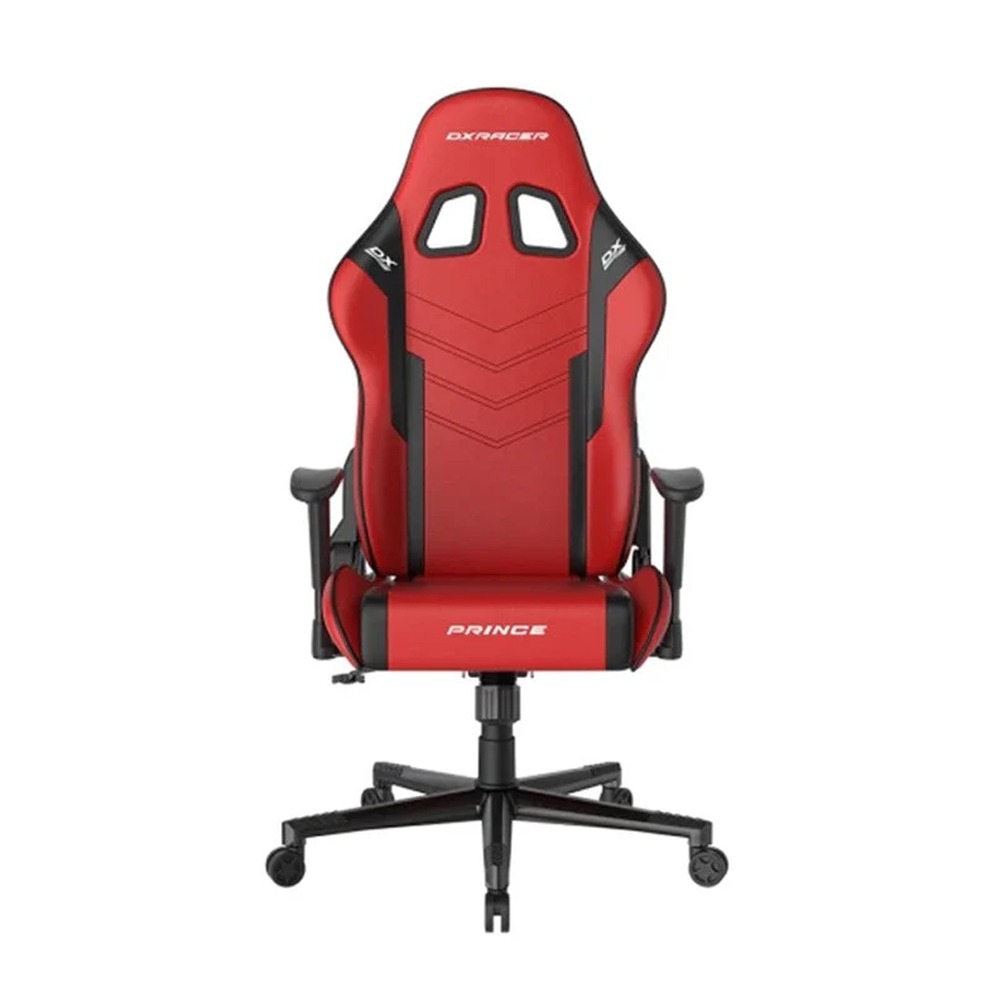 DXRaxer Prince Series Steel Frame Premium Foam Lumbar Pillow L-PVC Leather Gaming Chair- Red/Black