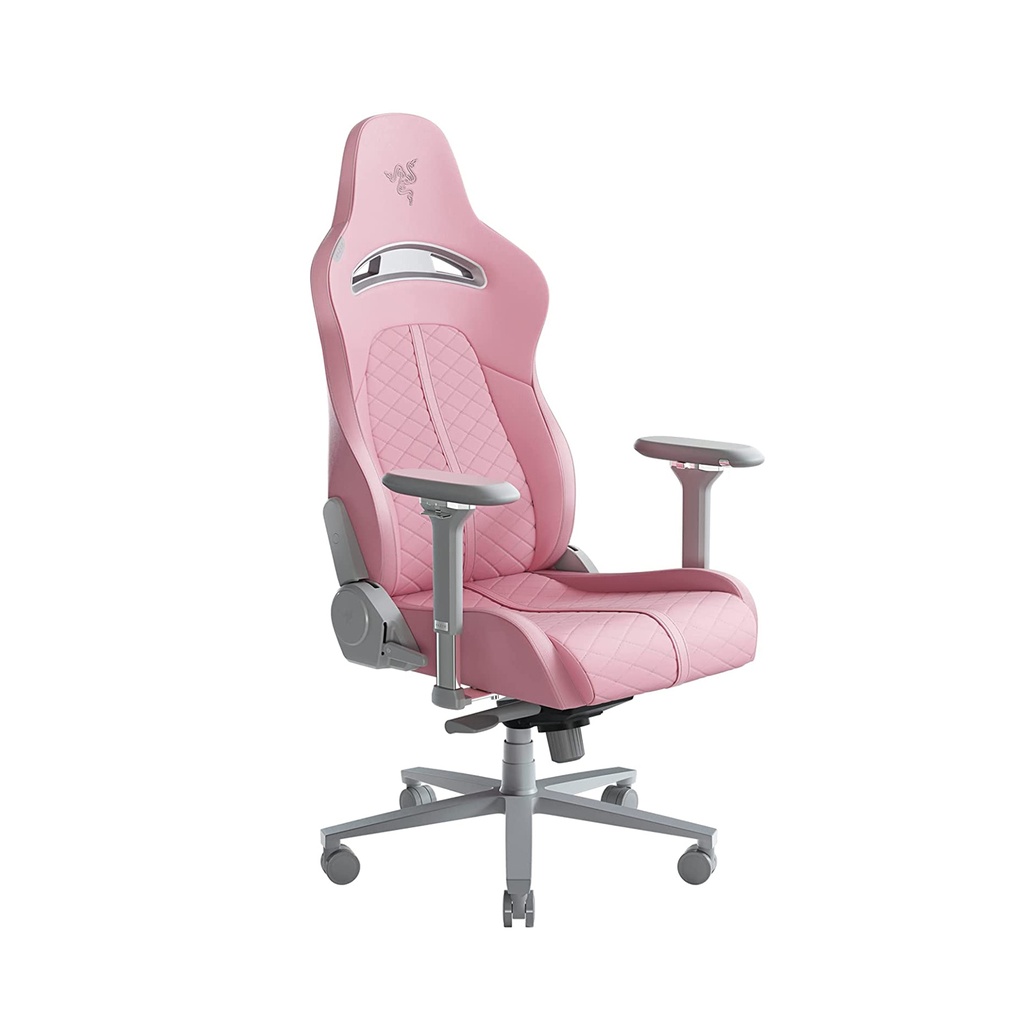 [NS006506] Razer Enki Gaming Chair Built-in Lumbar Arch Optimized Cushion Density - Pink