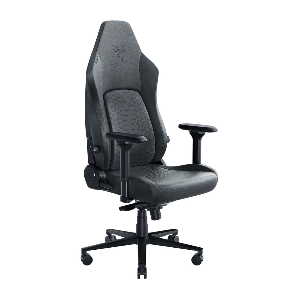 Razer Iskur V2 Gaming Chair Adaptive Lumbar Support,Fully Adjustable lumbar Curve,High Density Foam Cushions,4D Armrests - Dark Grey