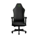 Razer Iskur V2 X NewGen Gaming Chair, Gen-2 EPU Leather with CoolTouch™ Technology, Built-In Lumbar Support, High-Density Cold-Cured Foam Seat Cushion, Black / Green | RZ38-05310700-R3G1
